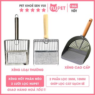 Xẻng hốt phân mèo làm bằng kim loại