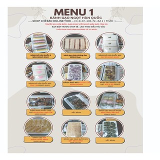 bánh gạo hàn quốc ( mochi nhân đậu đỏ, đậu trắng ) ( hàng đặt trước ) ( khi ban đặt hỏi shop mẫu này còn ko )