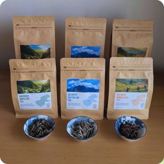 Combo Bách niên shan 3 túi Bạch trà - Hồng trà - Lục trà shan tuyết cổ thụ Thượng hạng - Ecofarm