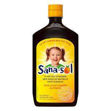 Siro Sanasol ăn ngon vị trái cây cho bé từ 3 tuổi Nauy - chai 500 ml