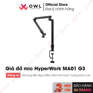 Giá đỡ microphone HyperWork MA01 G3 (Hàng chính hãng)