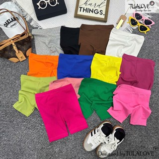 Quần Legging Đùi Bé Gái Dáng Ôm Sành Điều Cho Bé Gái, Quần Biker Thun Legging Bé Gái Tulalove