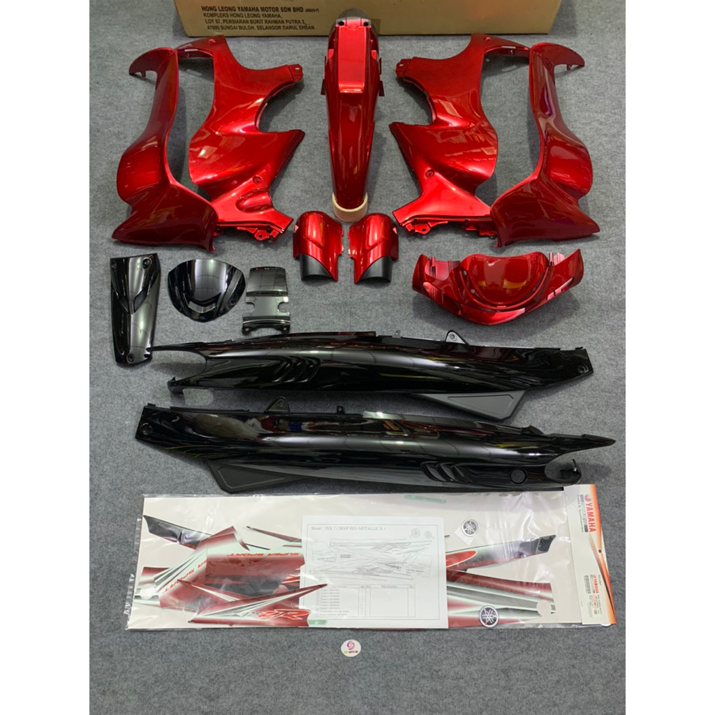 ÁO YAZ 125ZR 5XK ĐỜI CAO ĐỎ ĐEN (KÈM TEM ZIN)ZIN CHÍNH HÃNG NHẬP MALAYSIA