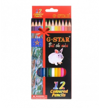 Bút chì màu GSTAR- Hộp đỏ- 12 màu/24 Màu