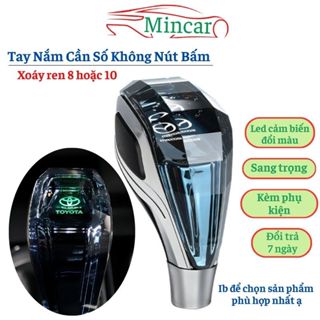 [ SỐ SÀN ] Tay Nắm Cần Số Ô Tô Pha Lê Có Đèn Led 5D Cảm Biến Cho Xe Hơi Toyota Misubishi Ford Hyundai Honda Mazda Kia
