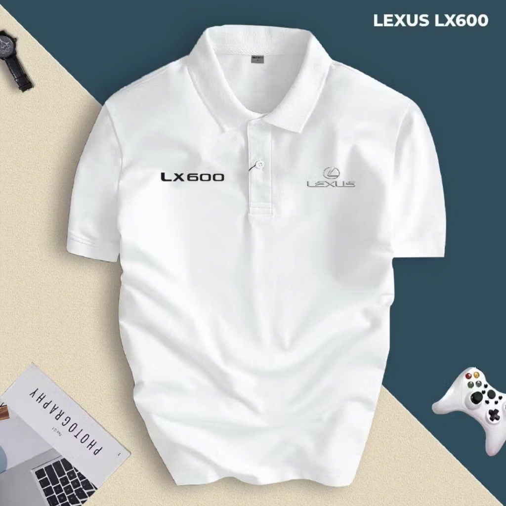Áo Polo có cổ LEXUS 570, ES 350, LFA, LX600 Nam Nữ, thoáng mát, không bông xù trẻ trung, tay ngắn