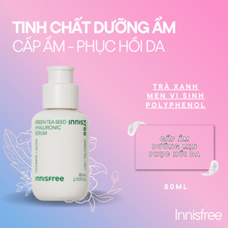 Tinh Chất Dưỡng Ẩm Innisfree Green Tea Seed Hyaluronic Serum Chiết Xuất Trà Xanh 80Ml Cấp Ẩm Mịn Da