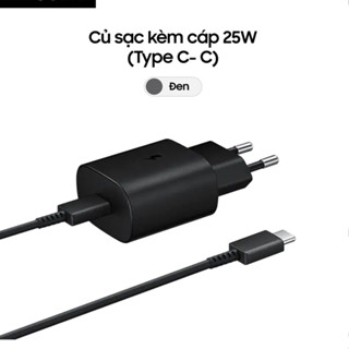 Bộ sạc nhanh Samsung 25w sạc siêu nhanh chính hãng Type C to Type C - Bảo hành lỗi 1 đổi 1 trong 30 ngày