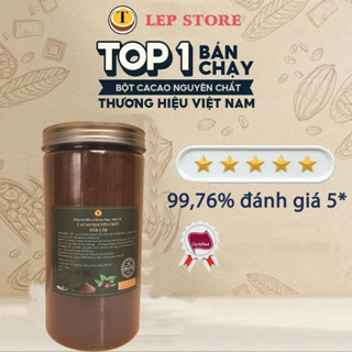 Bột cacao nguyên chất Daklak, 500g ca cao organic không đường, giàu bơ câco thơm socola | Lep Store