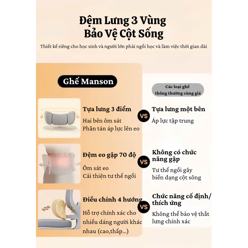 [Chính Hãng - Hỏa Tốc] Manson E3 Lite Màu Đen Trắng Xám Hồng Hỗ Trợ Thắt Lưng Simplefit | BigBuy360 - bigbuy360.vn