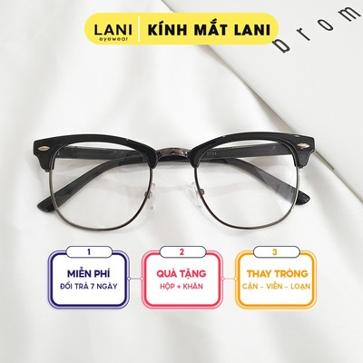 Gọng kính cận nam nữ thời trang dáng bầu Lani 5154 - Mắt kính có độ theo yêu cầu