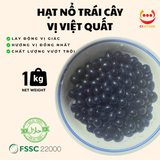 THẠCH NỔ - HẠT NỔ VỊ TRÁI CÂY VIỆT QUẤT ĂN LIỀN 1KG | THẠCH TOPPING TRÀ SỮA TRÀ TRÁI CÂY HẠT THỦY TINH VGS
