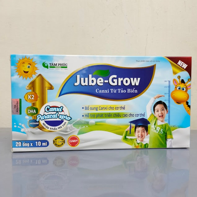 Canxi Hữu cơ JUBE-GROW- Bổ sung Canxi Vitamin D3 hiệu quả giảm nguy cơ còi xương ở trẻ em và loãng x
