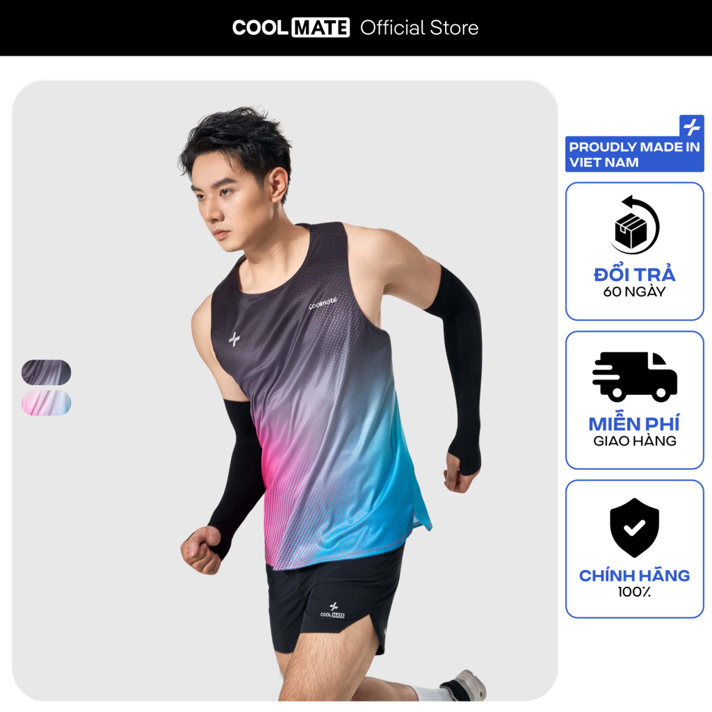 [SALE TẾT]Áo Singlet chạy bộ AirRush Gradient áo thể thao running thoáng khí thấm hút tốt Coolmate