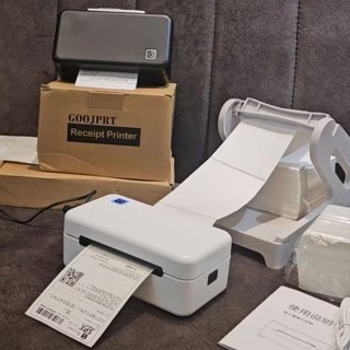 [Tặng giấy] Máy in đơn hàng, in khổ lớn A7, in nhiệt siêu nét, chuyên dụng, kết nối Bluetooth, PC, Android và IOS