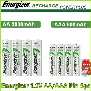 Vỉ 4 Viên Energizer Pin Sạc AA/2450mAh AAA/900mAh NI-MH Bộ Máy Sạc 4 khe cắm dung lượng cao Chính Hãng
