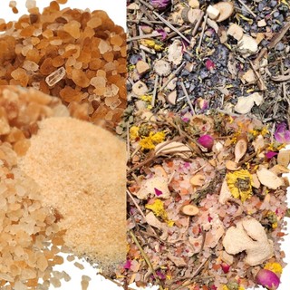 Muối Ngâm Chân Thảo Dược – Hồng Himalaya | Lá Lốt, Gừng, Sả, Quế, Ngải Cứu | Thư Giãn, Giảm Hôi Chân, Ngủ Ngon