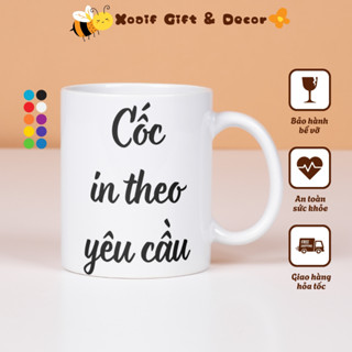 Cốc sứ in ảnh theo yêu cầu, cốc sứ in hình quà tặng sinh nhật tặng người yêu bạn bè