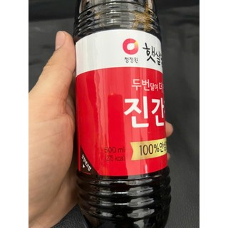 XÌ DẦU CHẤM JIN VỊ ĐẬM, NƯỚC TƯƠNG JIN GANJANG HÀN QUỐC 500ML - 진간장