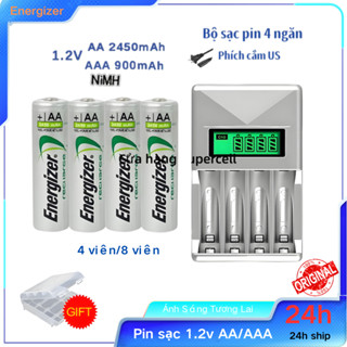 【Bán chạy VN|Giao hàng siêu tốc Pin sạc lại Energizer AA / AAA 1.2V Ni-MH NiMH 2000mAh 800mAh 4 tế bào
