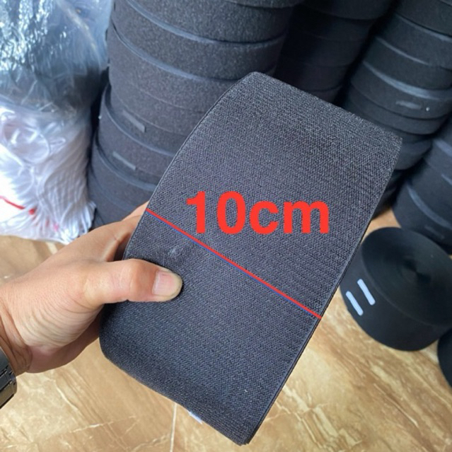 Băng Nhám Dính Bản 10cm, Nhám Gai 2 Mặt, Velcro dán, Strap bike, Băng Dính Gai Chắc Chắn