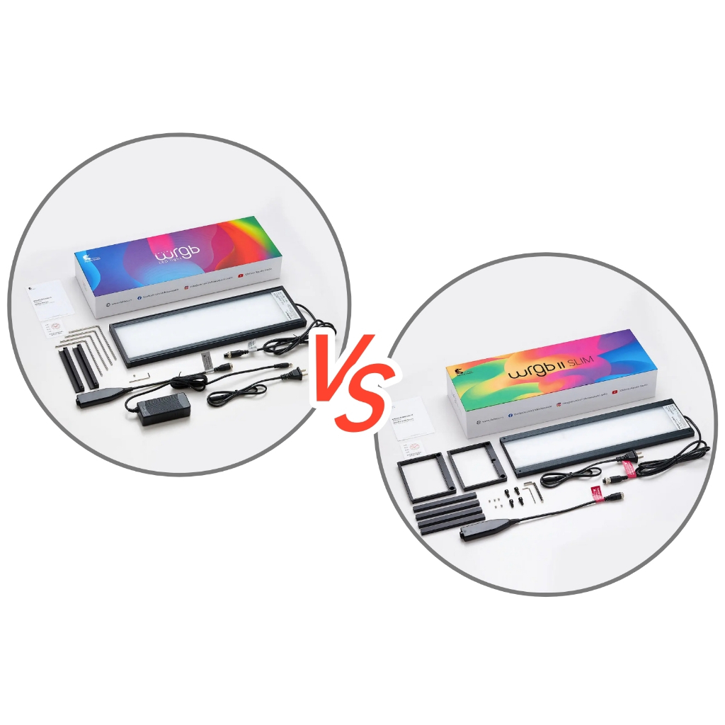 So sánh chi tiết giữa Chihiros WRGB-2 và Chihiros WRGB-2 SLIM, giúp bạn dễ dàng lựa chọn loại đèn ph