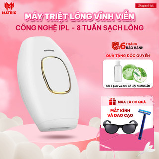  Máy triệt lông mini vĩnh viễn MATRIX  triệt lông 5 cấp công nghệ IPL ,Bảo hành 6 tháng 
