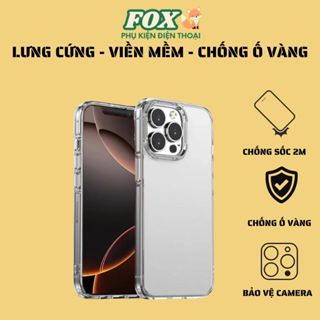 Ốp Likgus trong suốt  Crystal chống ố vàng cho IPhone 11 12 13 14 15 16Promax Pro Plus