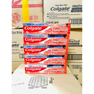 5 kem đánh răng colgate maxfresh hương đào 225g tặng bàn chải