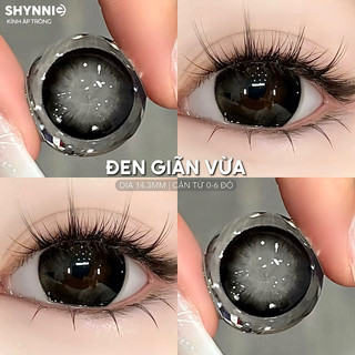  1 CẶP LENS 0-6 ĐỘ BLACK CHOCO 14.3MM GIÃN VỪA mang đi học đi chơi - kính áp tròng SHYNNIE LENS 🐰 