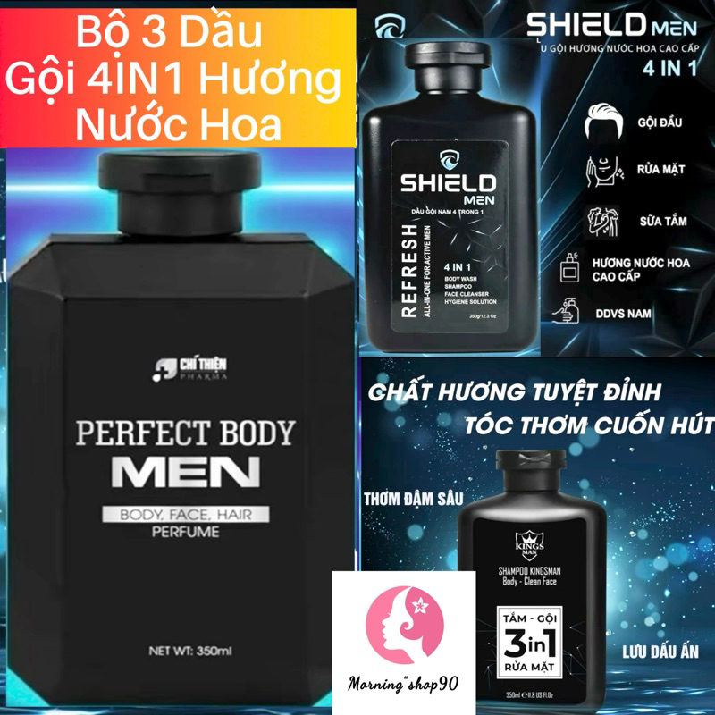 Dầu Gội 4in1 Hương Nước Hoa Perfect Body Men- 350ml