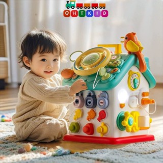 Nhà bận rộn 3D QHT, đồ chơi giáo dục mô phỏng ngôi nhà với các hoạt động giúp bé phát triển trí tuệ