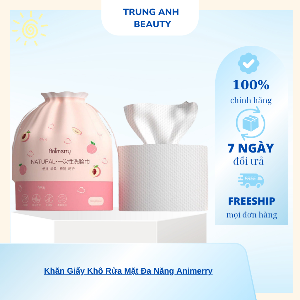 Khăn Giấy Khô Rửa Mặt Đa Năng Animerry