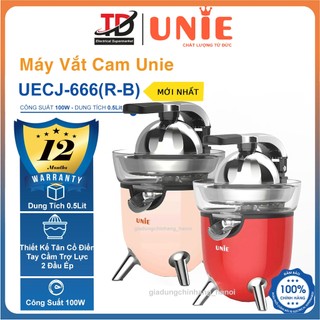  Máy Vắt Cam UNIE UECJ-666B Công Suất 100W - Thiết Kế Tân Cổ Điển Hàng Chính Hãng 