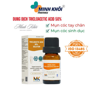 Dung dịch Acid Trichloroacetic 50% hỗ trợ Sùi Mào Gà, Mụn Cóc, Mụn thịt.