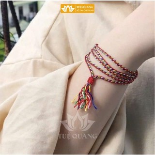   Đã thanh tẩy  Vòng tay chỉ ngũ sắc - Vòng may mắn chỉ ngũ sắc TÂY TẠNG - Tuệ Quang 