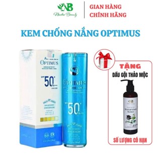 Kem Chống Nắng Thuần mộc Optimus Anti Shine Chống Trôi Dưỡng Da Nâng Tone SPF50+ PA++++ 50ml