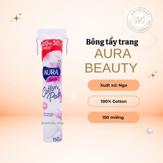 Bông Tẩy Trang Mềm Mịn Ipek / Aura / Olea - 100% Cotton Tự Nhiên, Tiết Kiệm Nước Tẩy Trang, Lành Tính Cho Da
