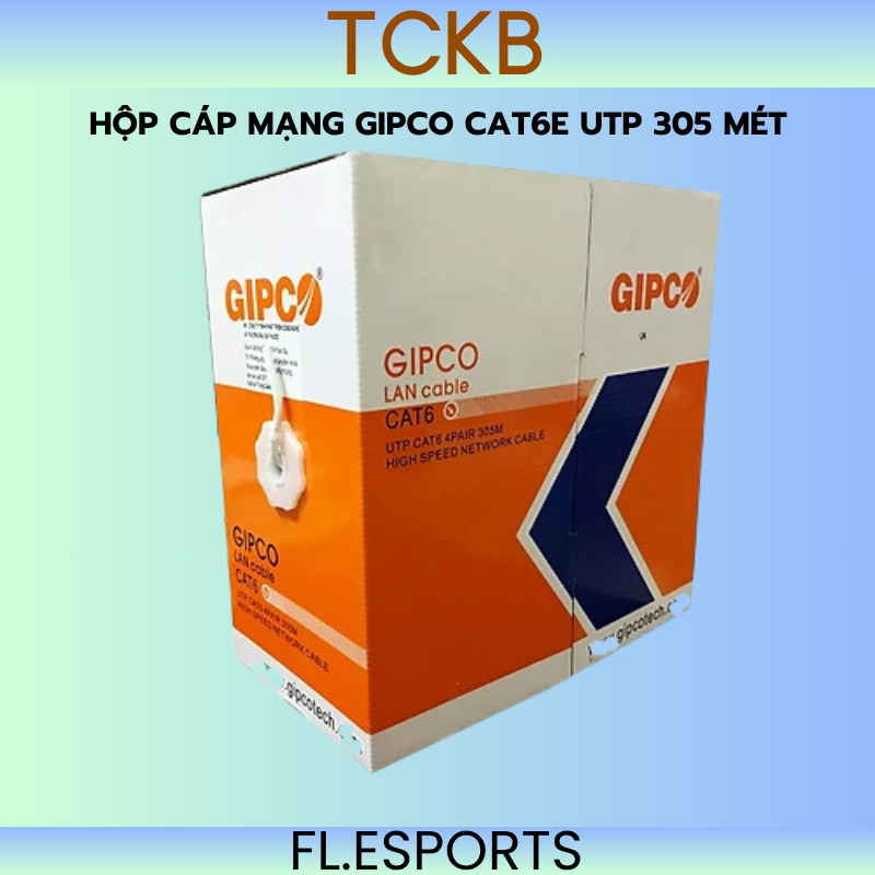 Thùng cáp mạng GIPCO CAT6 305m