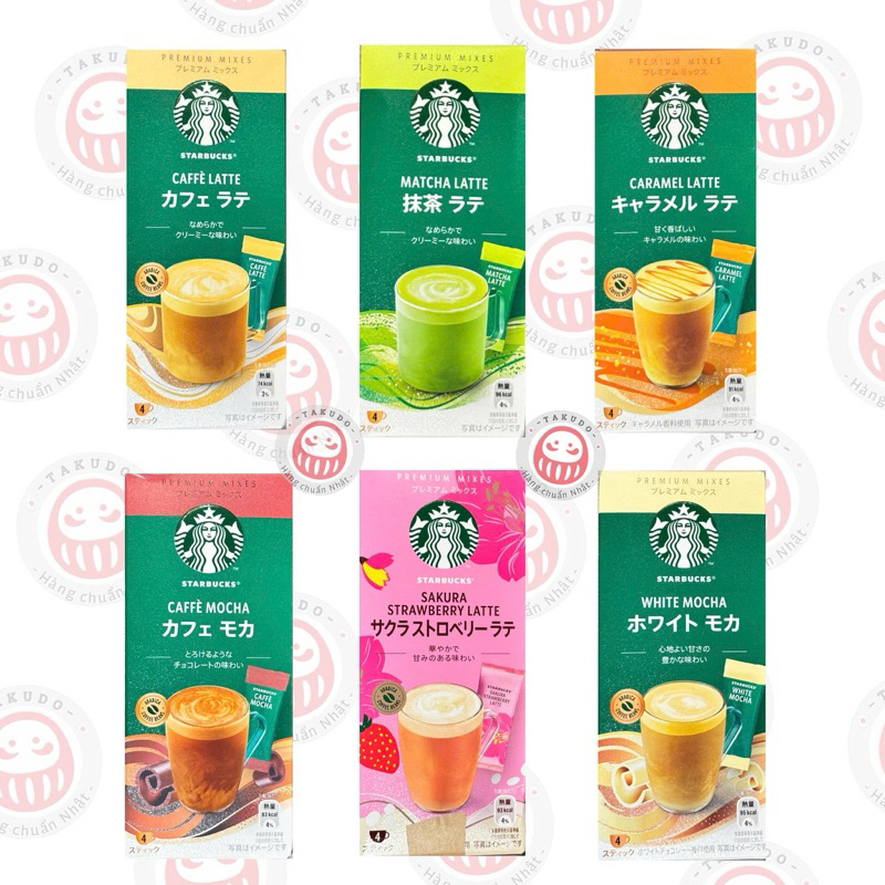 [Có Mix] Starbucks Matcha Latte Nội Địa Nhật Đủ Vị