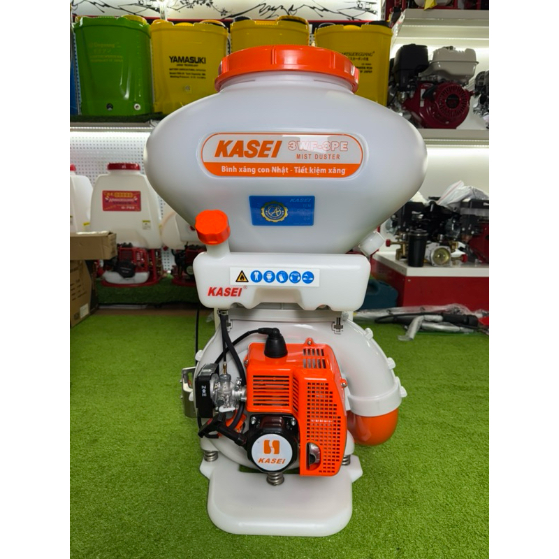 MÁY PHUN HẠT KASEI 3WF - 3PE - CÁNH QUẠT NHỰA - BÌNH XĂNG CON NHẬT