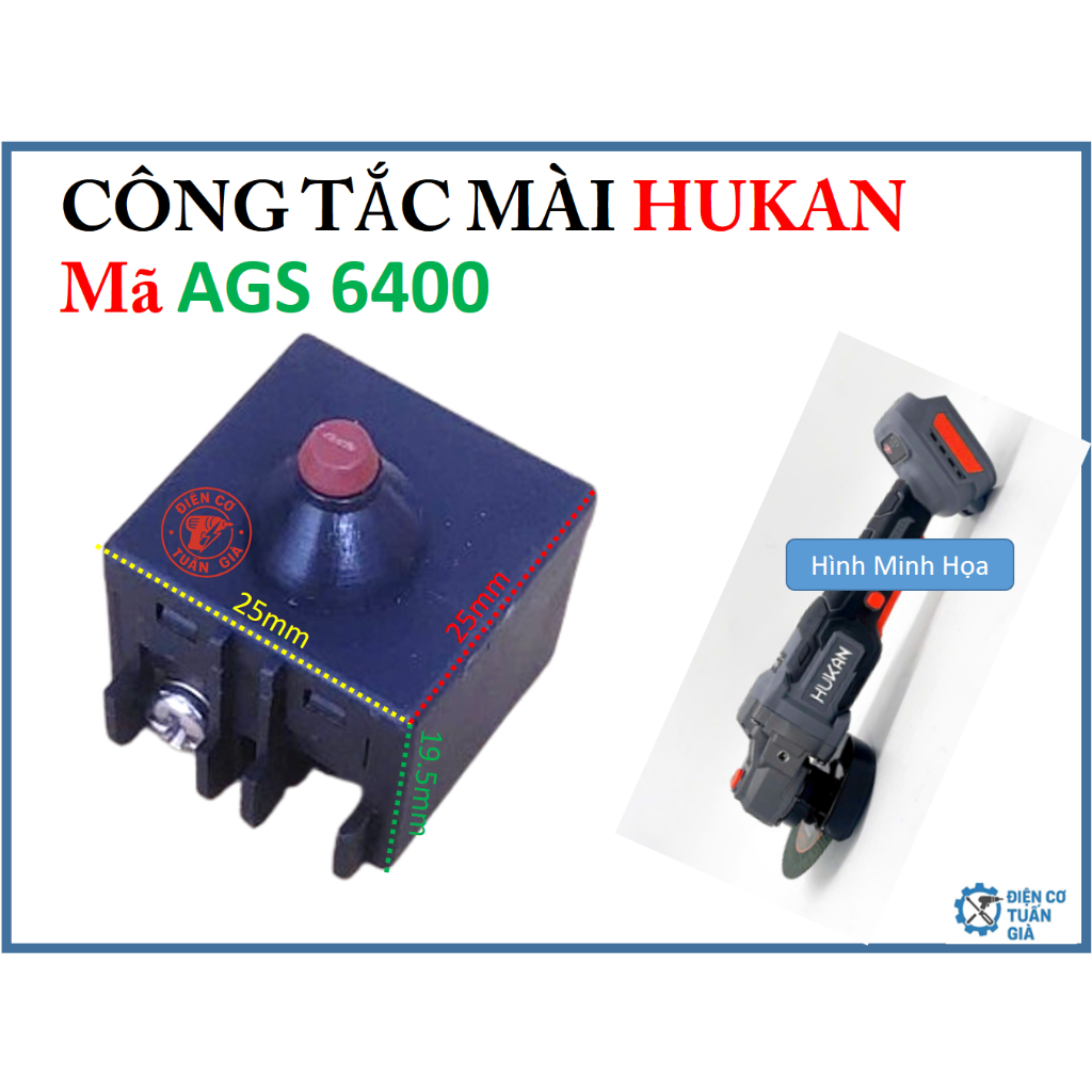 HUKAN - CÔNG TẮC MÀI PIN 6400.sk