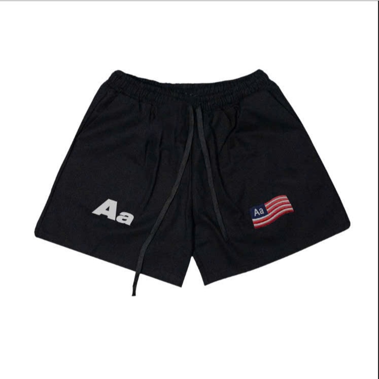 Quần Short Kaki Aa Stu From Trên Gối Thêu