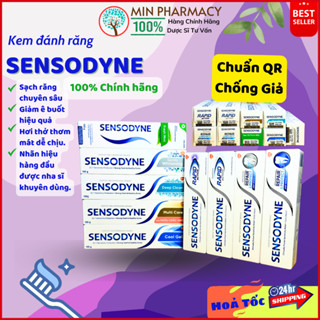 [COMBO 2 TUÝP] Kem Đánh Răng SENSODYNE Giảm ê buốt nhanh và làm trắng tự nhiên, phục hồi răng hư tổn