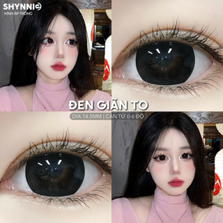  1 CẶP LENS  CẬN TỪ 0-6 ĐỘ  kính áp tròng BLACK đen tuyền baby tự nhiên giãn to 14.5mm -SHYNNIE LENS 🐰 