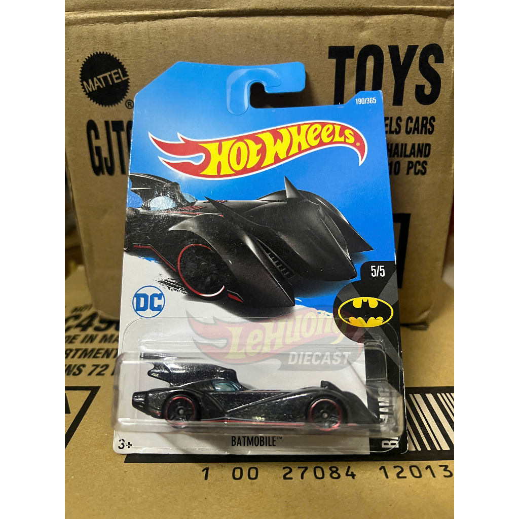 LeHuong Diecast - Xe Hot Wheels  BATMOBILE Gray Wheel Red