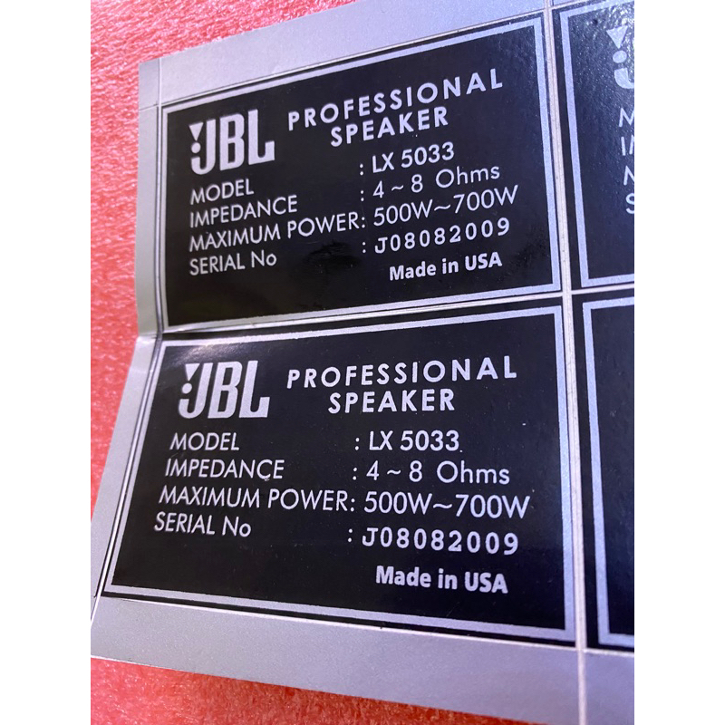 Tem dán dưới loa âm thanh  8x5 cm (1 đôi)