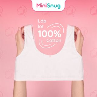 Áo Lá bé gái MINISNUG, Set 2 chiếc Áo lót trẻ em - Chất liệu Cotton cao cấp, Mềm Mịn, Thấm hút tốt