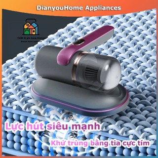 Máy Hút Bụi Giường Nệm Cầm Tay Mini Không Dây Có Đèn UV, Hút Giường Nệm Sofa Quần Áo Đa Năng