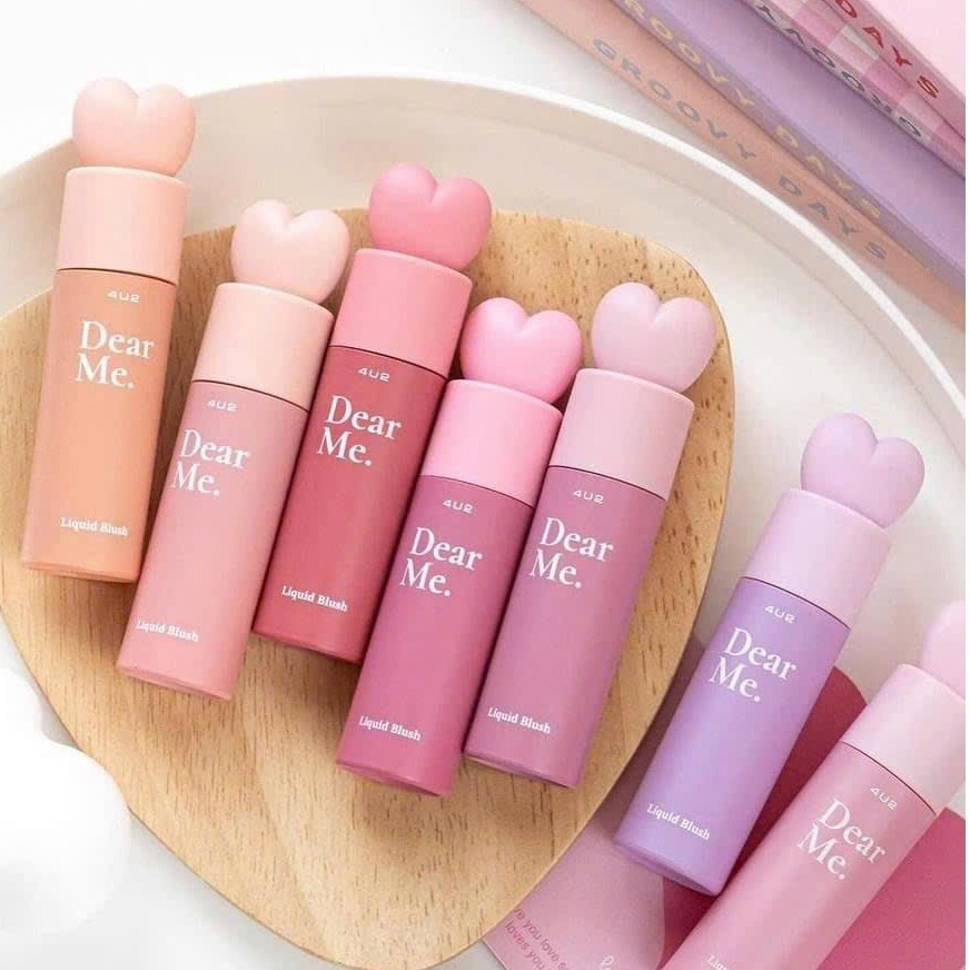 Má Hồng 4U2 Dạng Lỏng Nắp Trái Tim Xinh xắn Dear Me Liquid Blush 3.7g